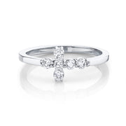 DIAMOND CROSS RING