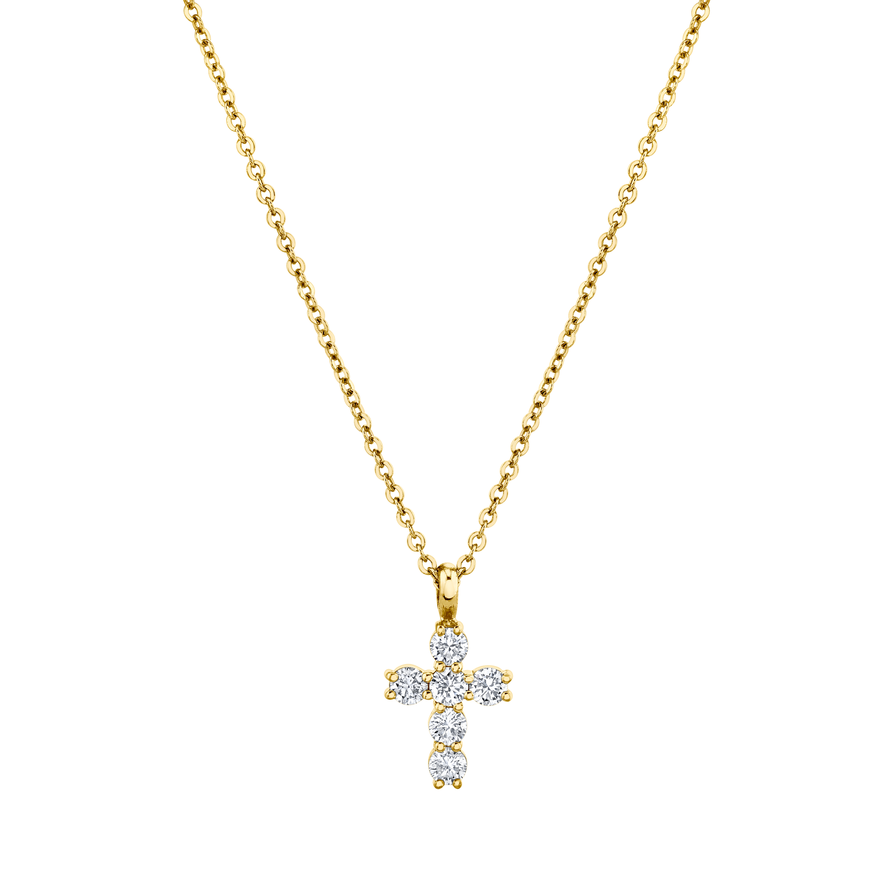 DIAMOND CROSS NECKLACE Anita Ko