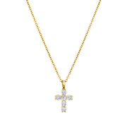 DIAMOND CROSS NECKLACE