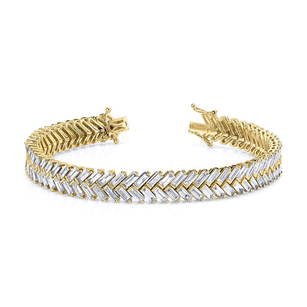 ZIPPER DIAMOND TENNIS BRACELET