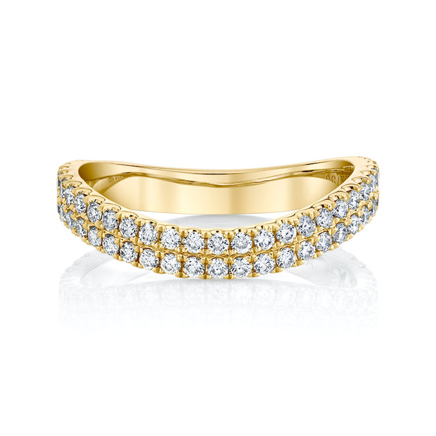 DIAMOND CURVED RING