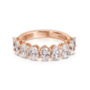 OVAL DIAMOND DEMI-ETERNITY BAND