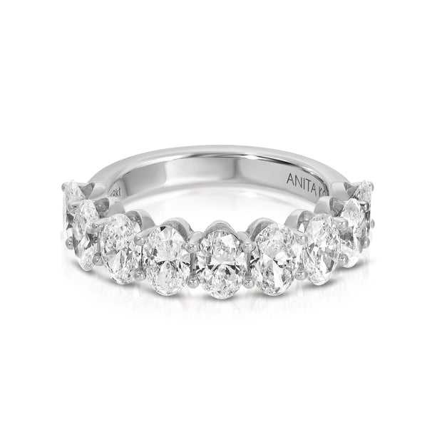 OVAL DIAMOND DEMI-ETERNITY BAND