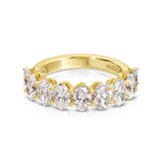 OVAL DIAMOND DEMI-ETERNITY BAND