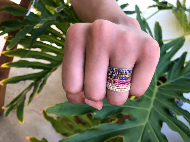 ROSE GOLD RUBY ETERNITY BAND