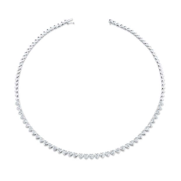 Moissanite Round Shape Necklace-NK001 - Moissani.in