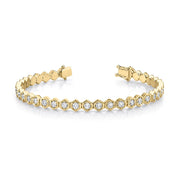 HONEYCOMB DIAMOND TENNIS BRACELET