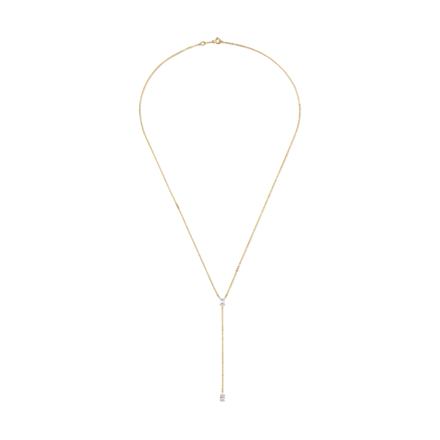 BAGUETTE AND MARQUISE DIAMOND LARIAT