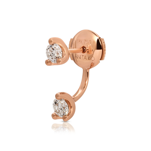 CLASSIC ROUND DIAMOND ORBIT EARRING