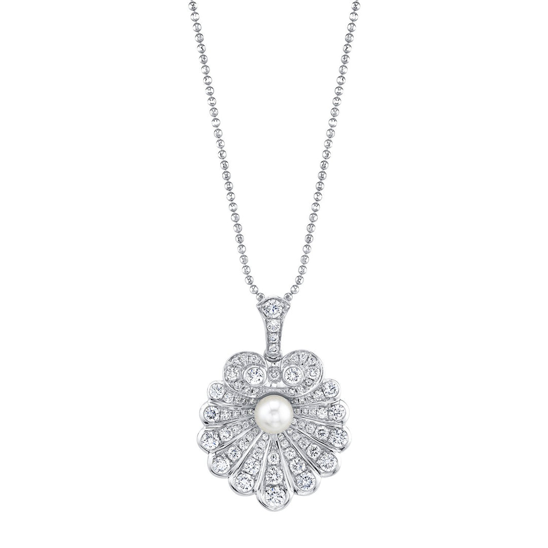 DIAMOND OYSTER AND PEARL NECKLACE – Anita Ko