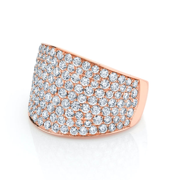 PAVE DIAMOND COMET RING