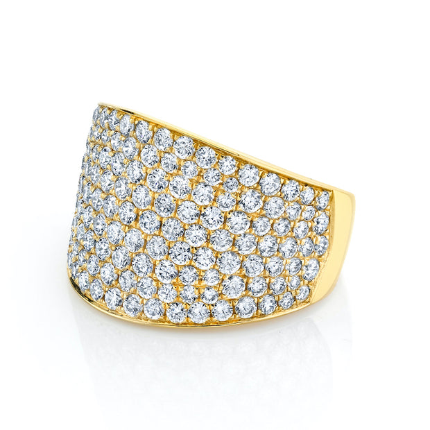 PAVE DIAMOND COMET RING