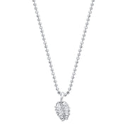 SMALL PALM LEAF DIAMOND NECKLACE