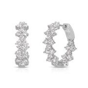 TRIANGLE DIAMOND ETERNITY HOOPS