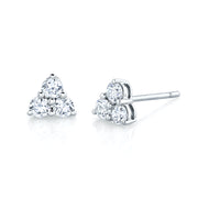 LARGE TRILLION DIAMOND STUDS